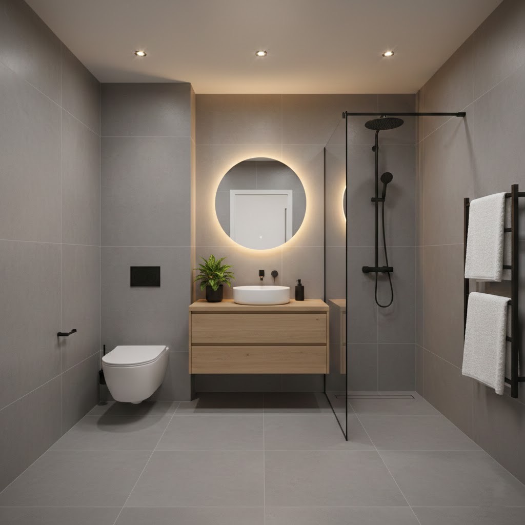 Moderna vannas istaba Jelgavā